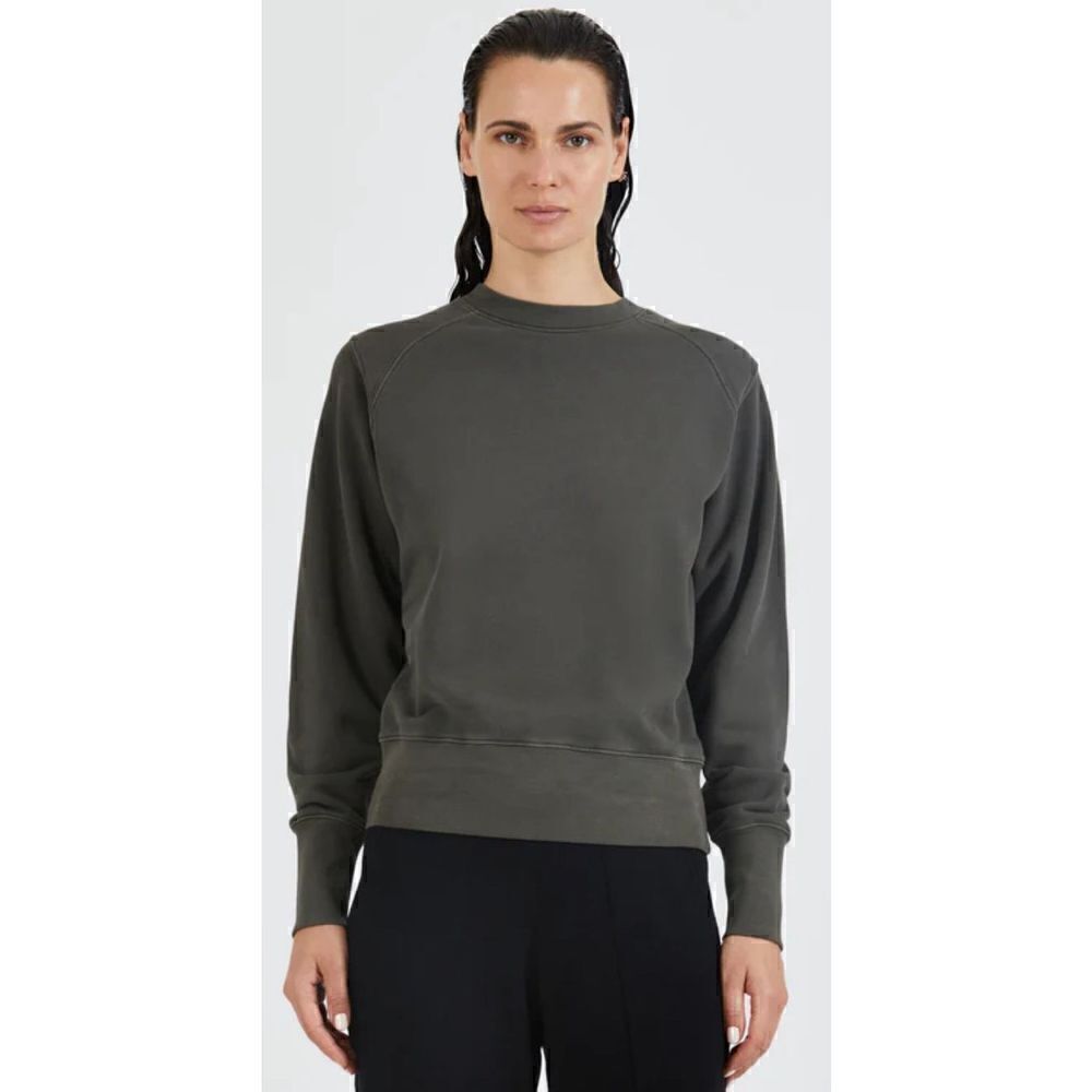 ATM French Terry Garment Dye Vintage Raglan Sweatshirt - Chestnut NWT Size Mediu